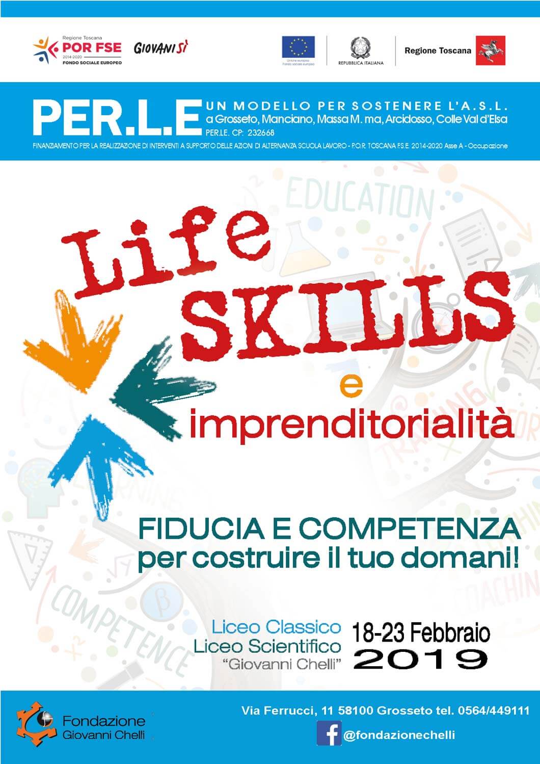 Life Skills: volantino Licei Chelli 2019